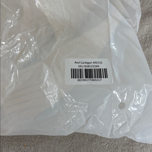 NWT Taylor Swift Red Cardigan Taylor’s Version M/L from 2025 Christmas Drop - Picture 2 of 4